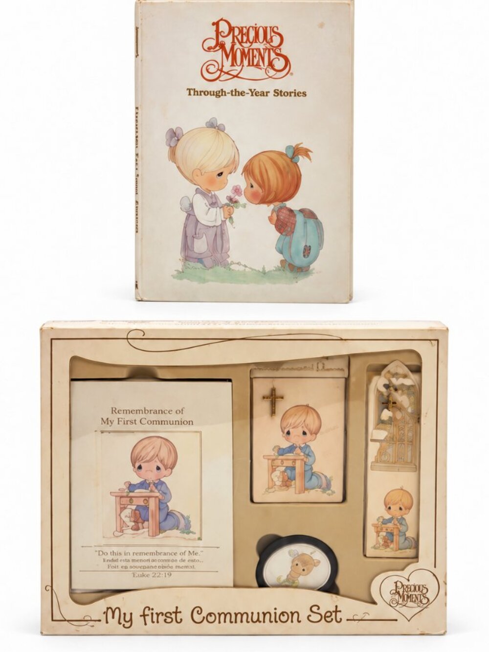 Precious Moments First Communion Set Story Book Lot Catholic Childrens Gift